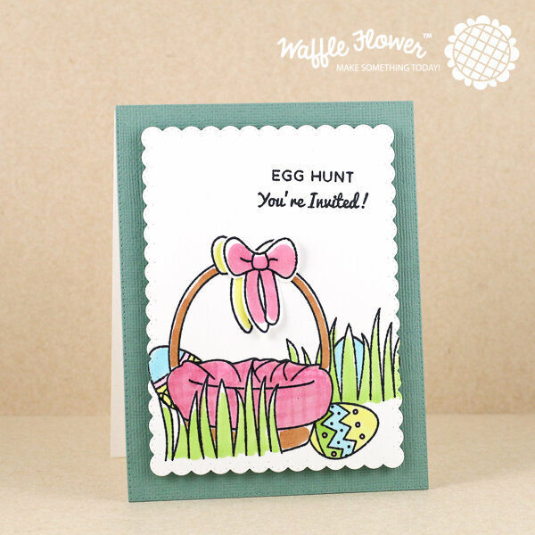 Egg Hunt in Chunky Grass Card