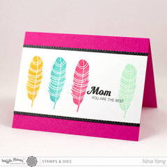 Mom Feather More Card