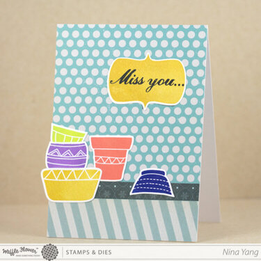 Mis You Potted and Planted Card