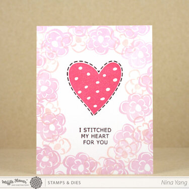 I Stitched My Heart for You Card