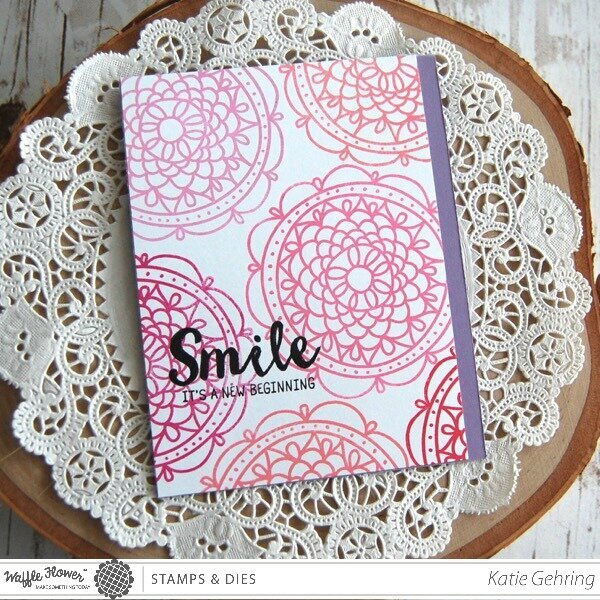 Doily Circle Smile Card