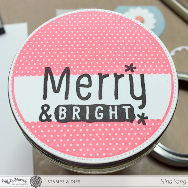 Merry &amp; Bright Jar Topper
