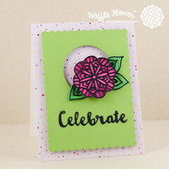 Celebrate Lacy Flowers Card