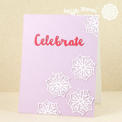Celebrate Lacy Flowers Card