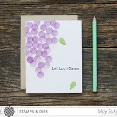 Let Love Grown Grape Card