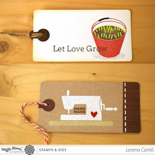Notions &amp; Let Love Grow Tags