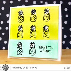 Thank You A Bunch Pineapple Card