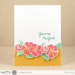You're Perfect Hibiscus Card