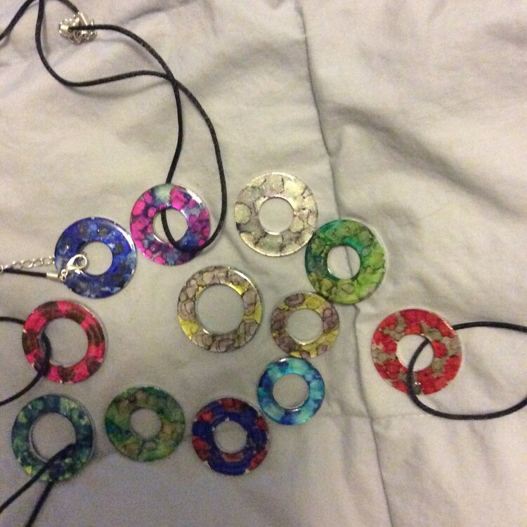 Washer necklaces