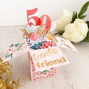 50th Birthday Box Card