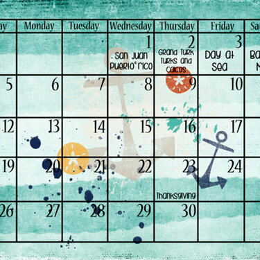 November Calendar Bottom