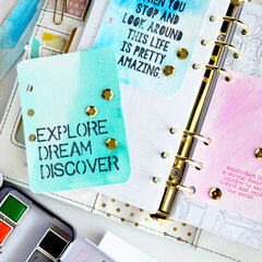 Lesson 8: Explore Dream Discover Planner Page with Watercolors