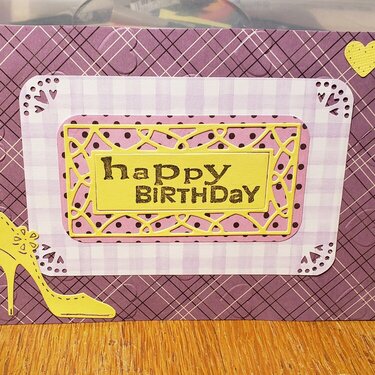 Birthday Shoe Card