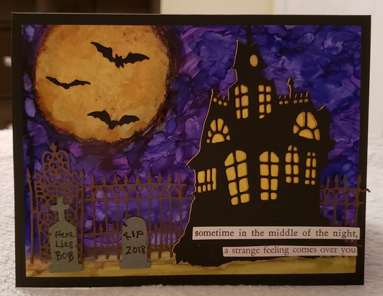 Haunted Halloween Card