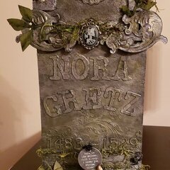 The tombstone of Nora Gretz (AKA No Regrets)