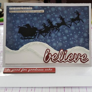 Believe Christmas Card