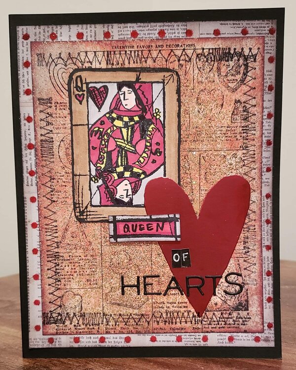 Queen of Hearts V Day Card