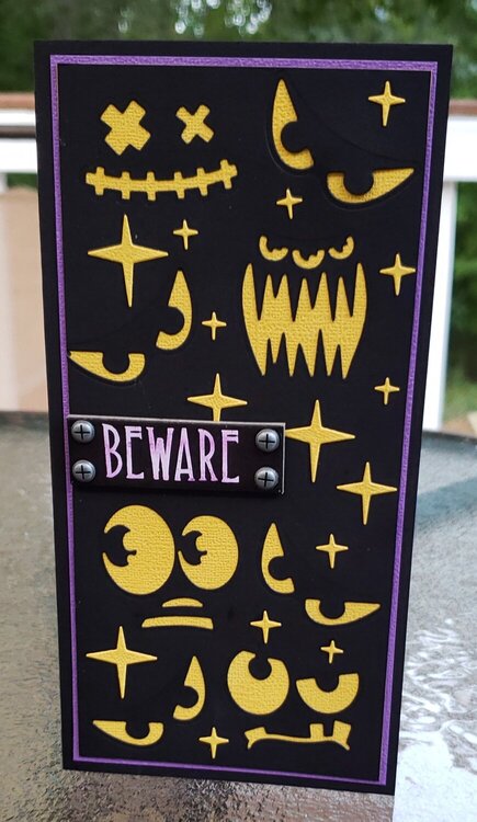 Beware Halloween Card
