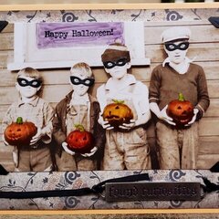 Old Times Halloween Card