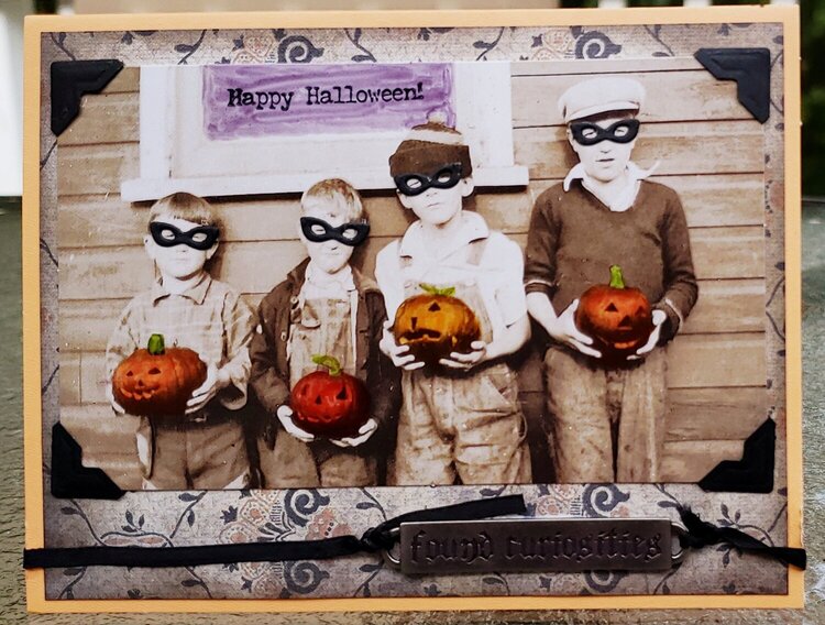 Old Times Halloween Card