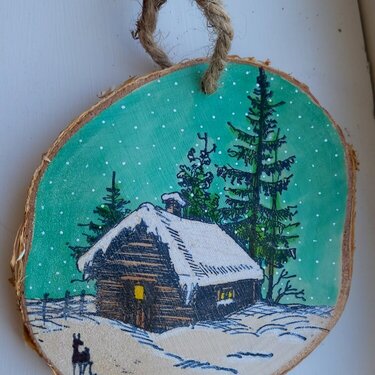 Snowy Christmas Ornament