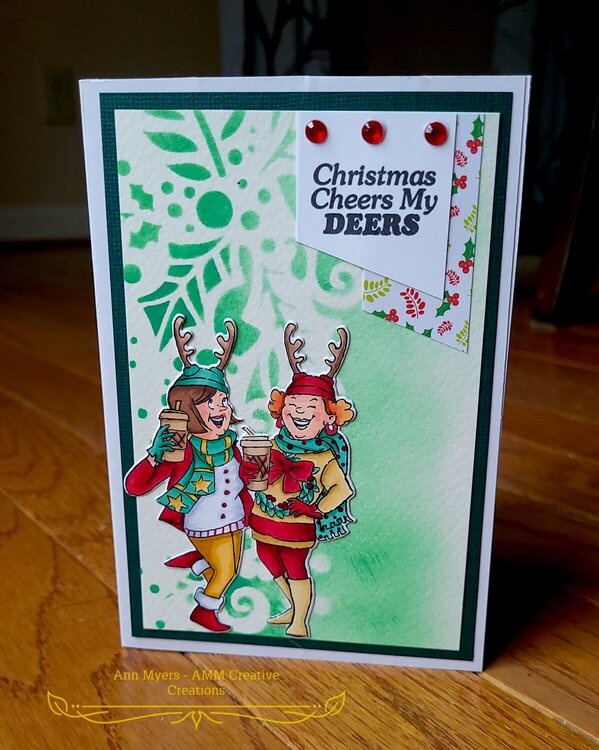 Cheers My Deers Christmas Card