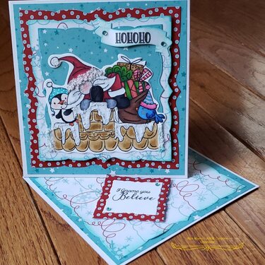 Santa Gnome Card
