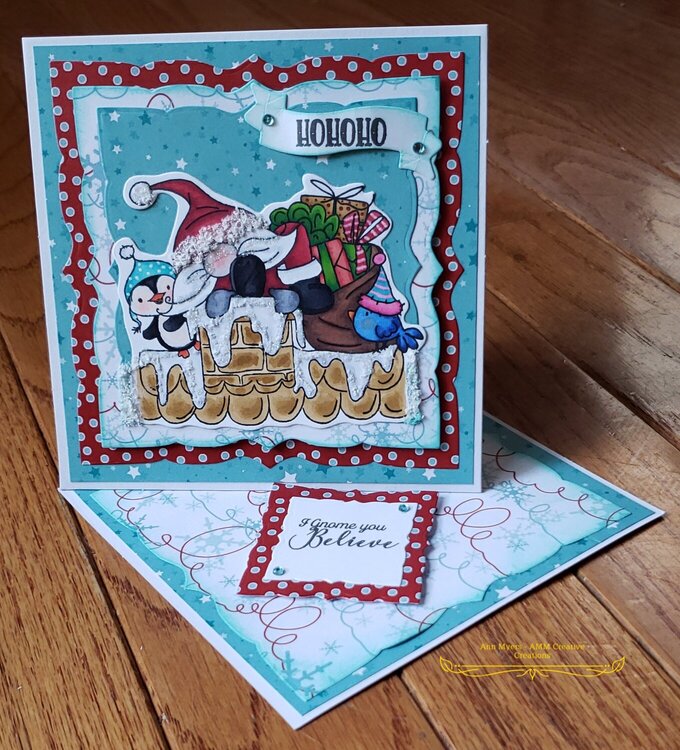 Santa Gnome Card