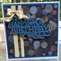 Rotating Stamps Birthday Card