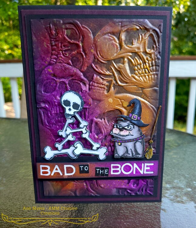 Bad to the Bone Halloween Card