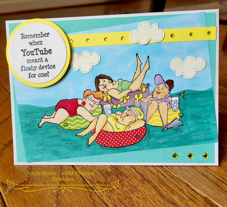 Floating Away Birthday Card