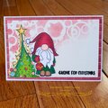 Gnome for Christmas Card