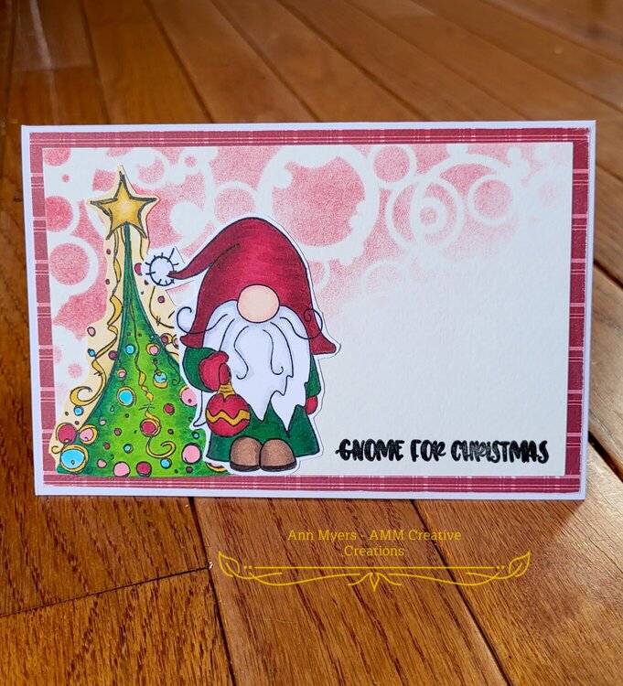 Gnome for Christmas Card