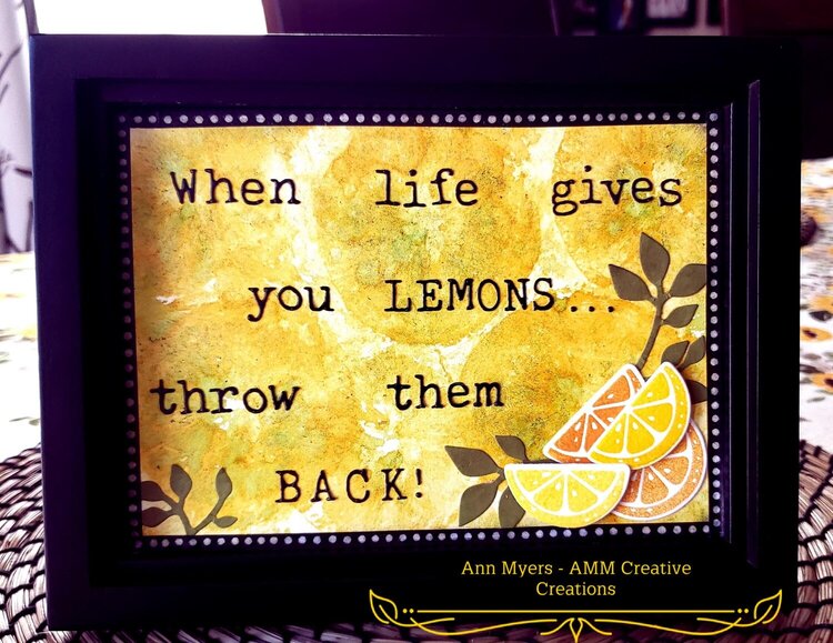 Lemon Wall Plaque