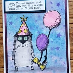 Snarky Cat Birthday Card