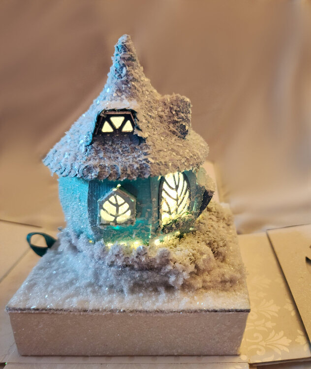 Pam&#039;s Winter Fairytale Cottage - Explosion Box