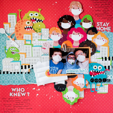 Stay home memories layout