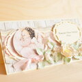 baby christening card, baby shower card, https://www.facebook.com/HandmadebyKrainaWyobrazni/