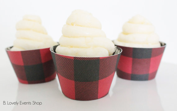 Plaid Cupcake wrappers