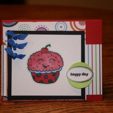 Happy Day Cupcake Card