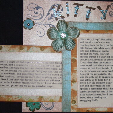 Here Kitty Kitty Journal Page