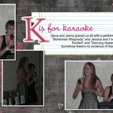 K is for Karaoke