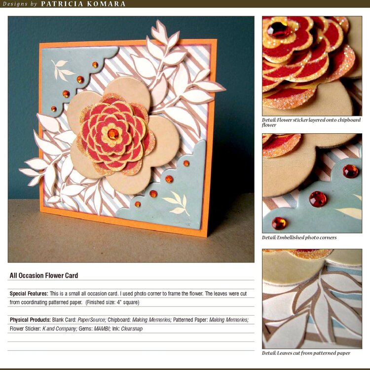 Flower All Occasion Blank Card