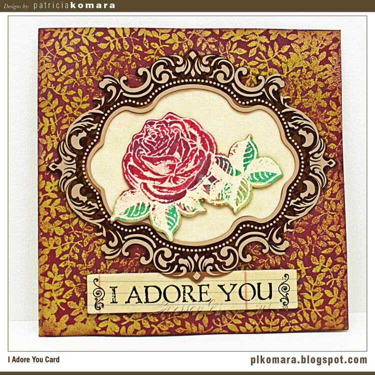 I Adore You Card