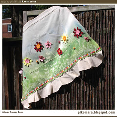 Flower Garden Canvas Apron