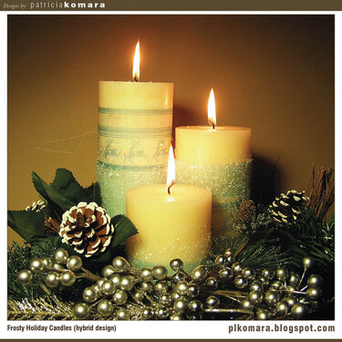 Frosty Holiday Candles