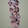 Fold out novetly scrapbook - 3 ft long (shown w/pics)