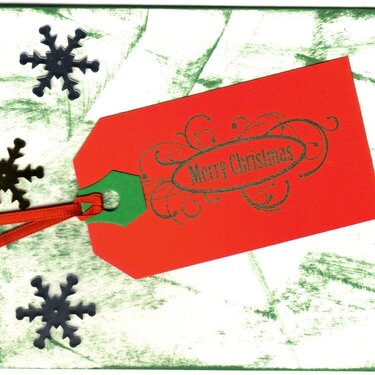 Cards for Soldiers-Merry X-mas Tag