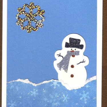 Card for Soldiers-Snowman (Oct Card Challenge)
