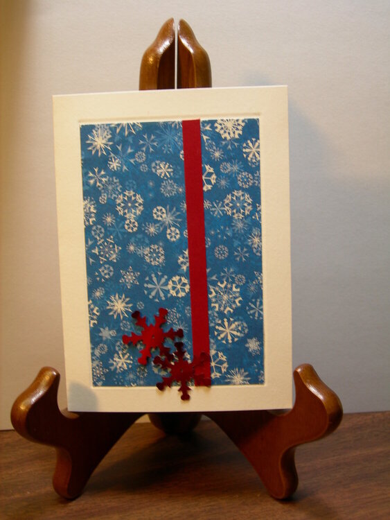July Card Challenge -- Sketch, Bling, Red/White/Blue